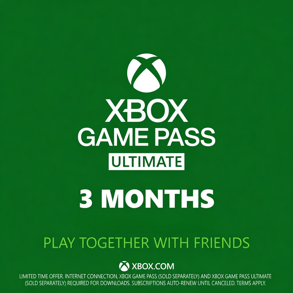 Xbox Game Pass Ultimate 3 Months ($12/month)